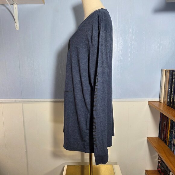 Disney Mickey Mouse Extra Large Heathered Blue Longsleeve Original Mickey Tee - Picture 8 of 10